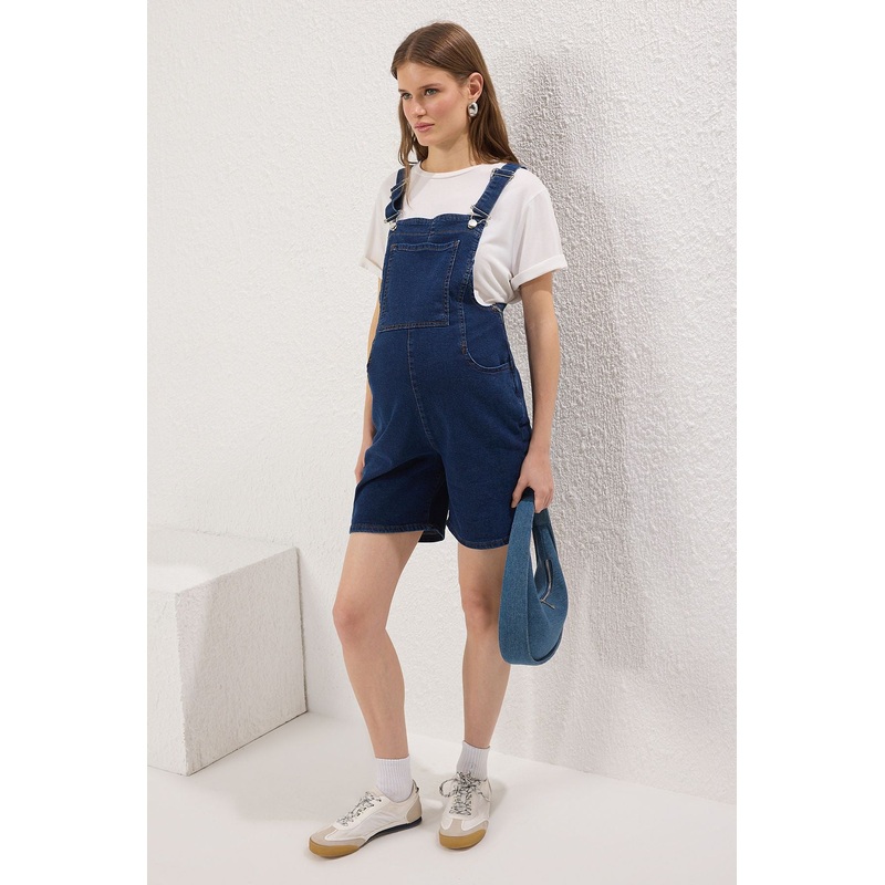 Curve Women's Straight Hanging Regular Plus Size Jumpsuit