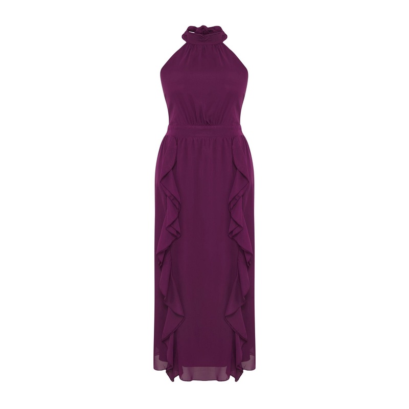 Curve Women's Straight Maxi Sleeveless Party Relaxed Plus Size Dress