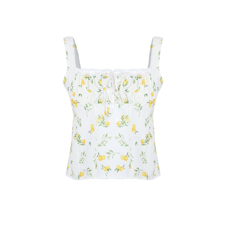 Women's Ecru Flowering Hanging Fitted Blouse