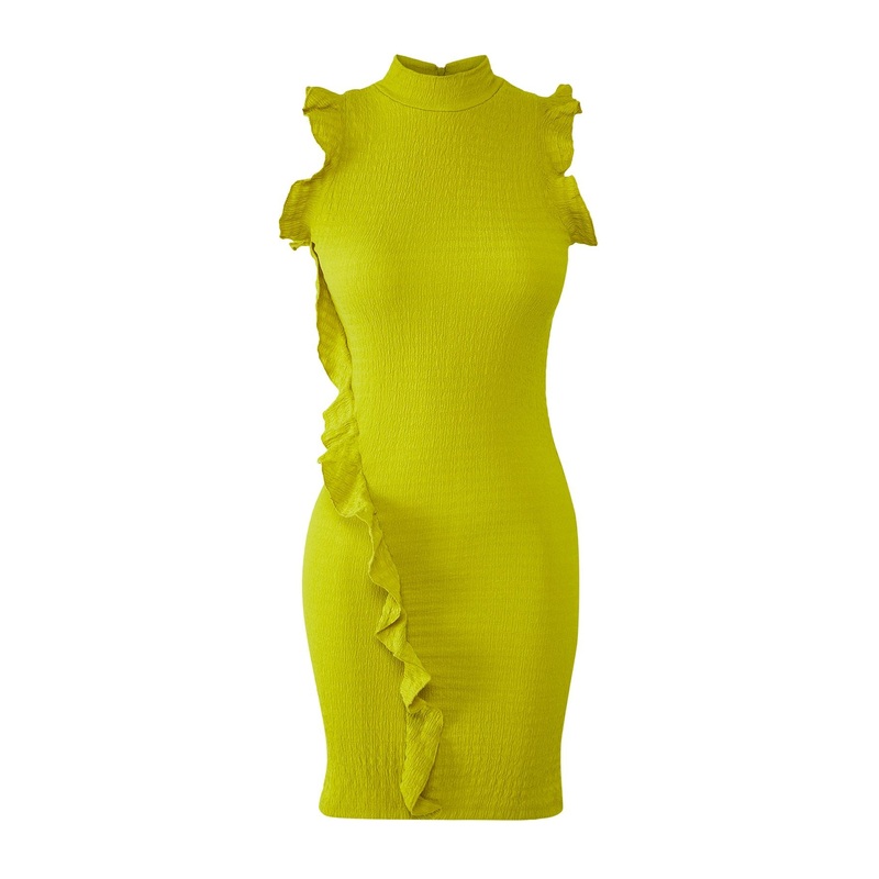 Women's Green Straight Mini Short Casual/daily Slim Dress