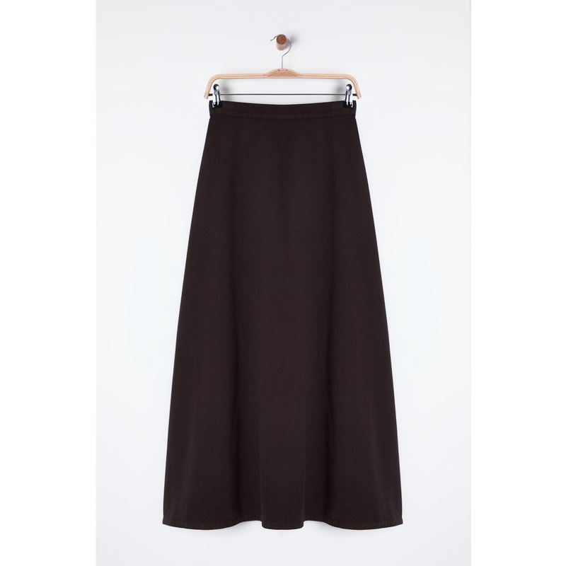 Women's Straight Maxi Basic Bell Skirt