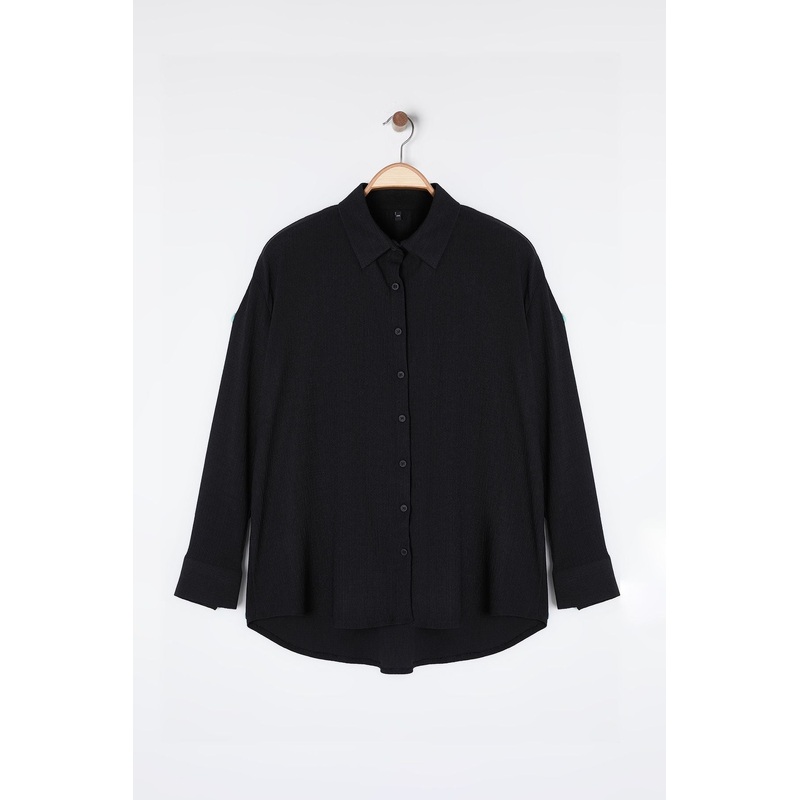 Curve Women's Straight Long Regular Plus Size Shirt