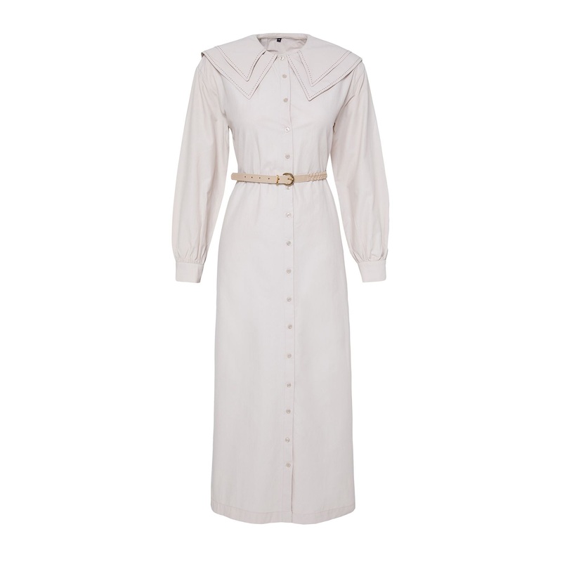 Modest Women's Straight Midi Long Casual/daily Regular Hijab Dress