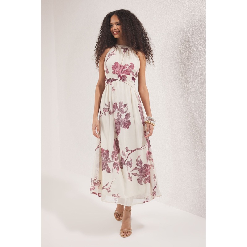 Women's Flowering Maxi Sleeveless Casual/daily Relaxed Dress