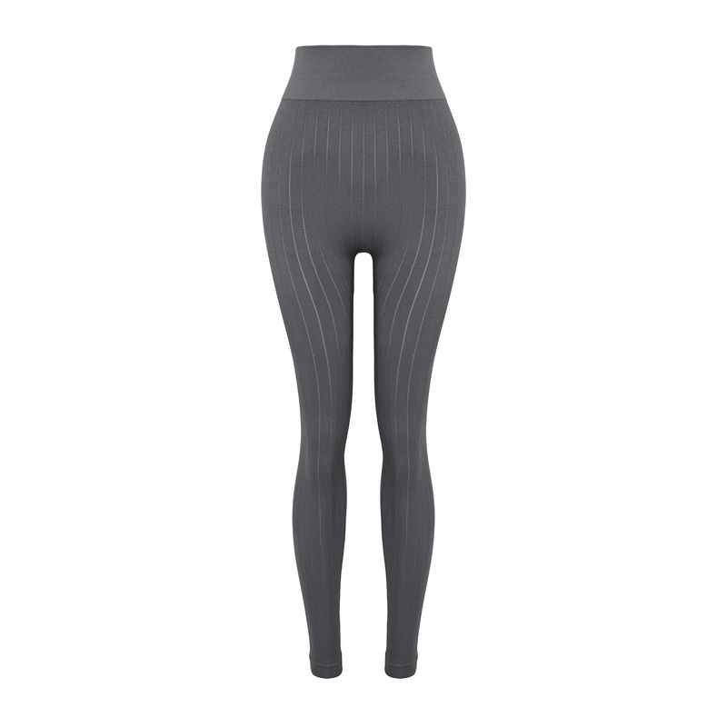 Women's Grey Straight Full Size Normal Waist Sports Leggings