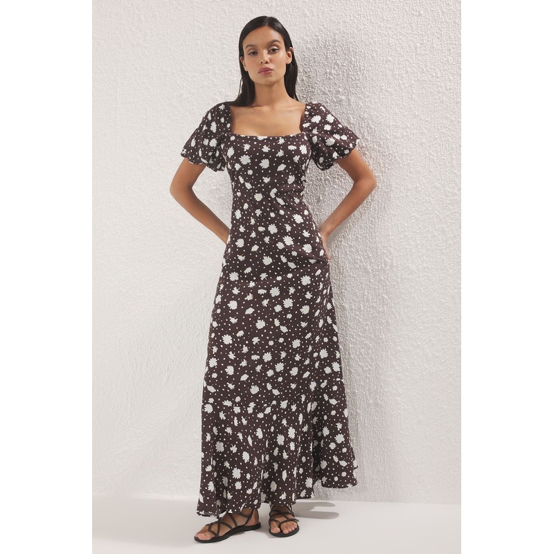 Women's Tropical Maxi Short Casual/daily Regular Dress