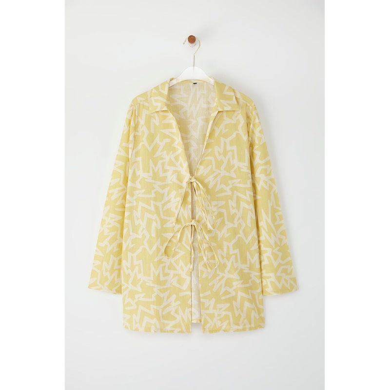 Women's Very Colorful Striped Long Relaxed Shirt