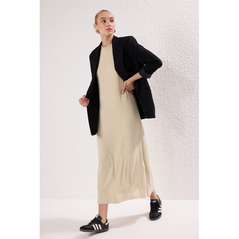 Modest Women's Straight Maxi Short Casual/daily Regular Modest Dresses