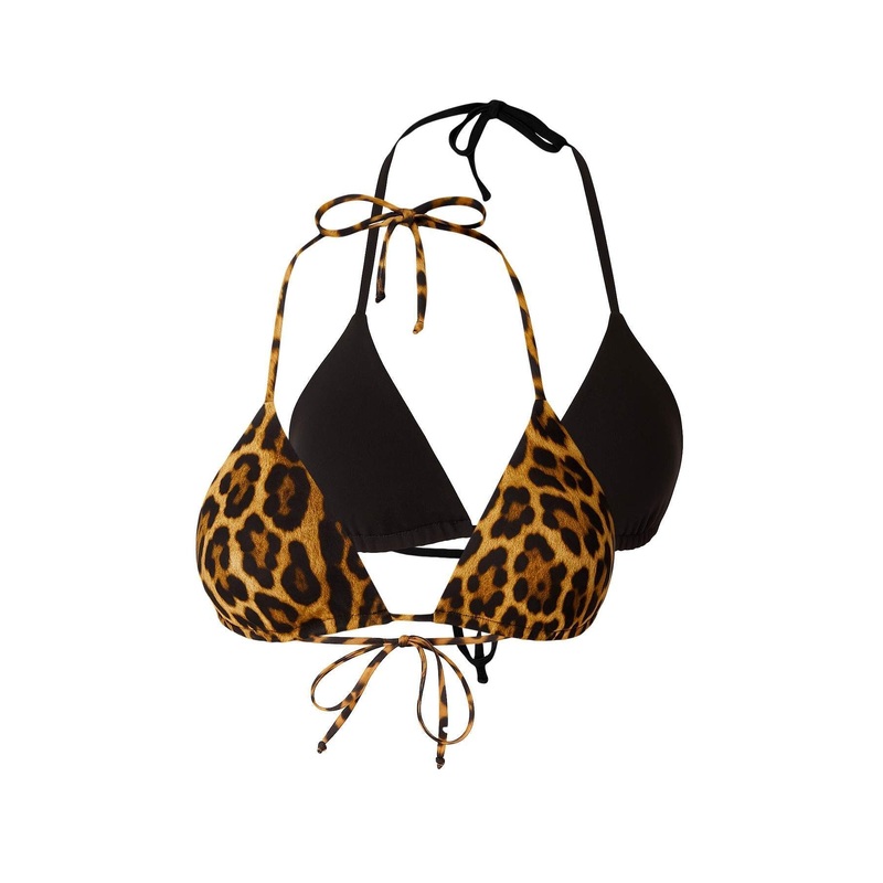 Women's 2 Pack Very Colorful Animal Print Disposal Container Bikini Top