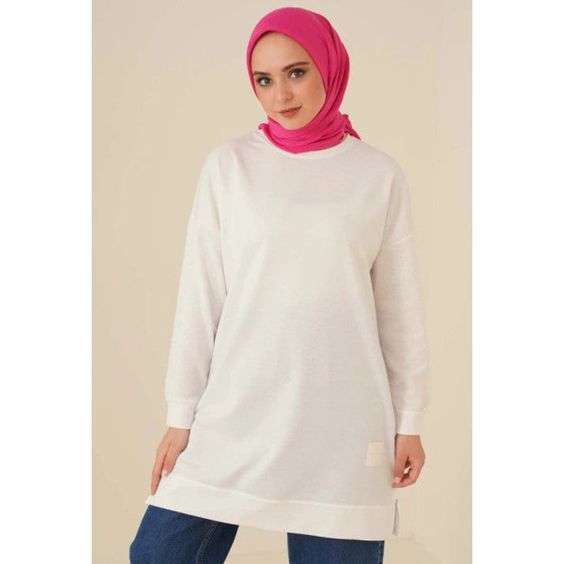 Casual Crest Tunic White