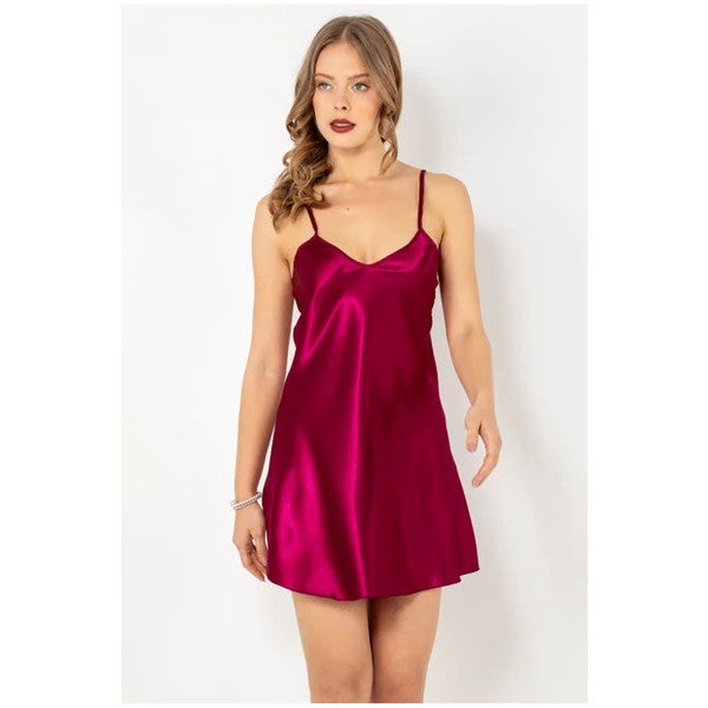 Doremi Thin Strap Satin Nightgown