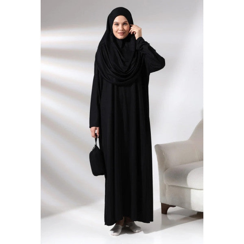 One Piece Prayer Dress - Black - 5015