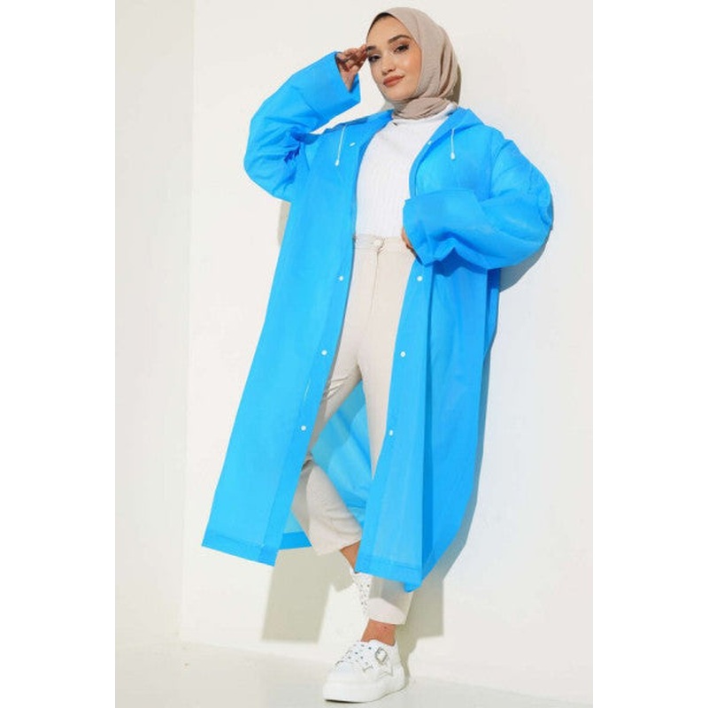 Waterproof Raincoat Sax Blue