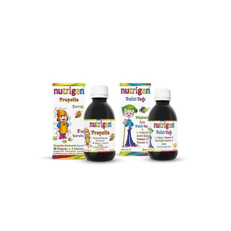 Nutrigen Winter Package - Propolis Syrup 200 Ml + Fish Oil Syrup 200 Ml