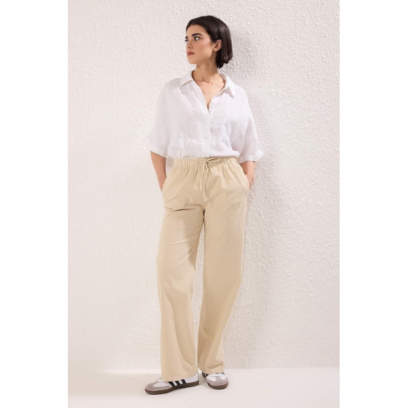 Women's Gray Straight High Waist Jeans