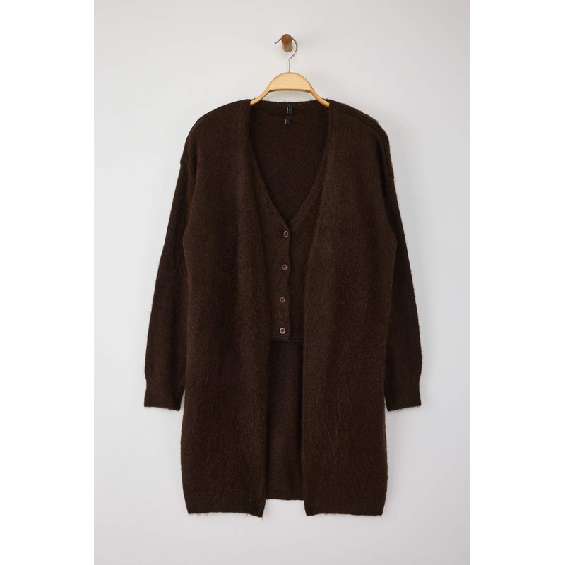 Women's Straight Long Oversize Cardigan