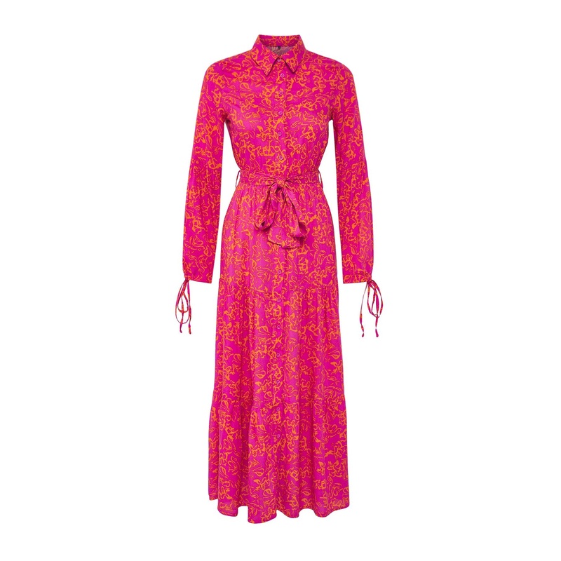 Modest Women's Geometric Maxi Long Casual/daily Relaxed Modest Dresses