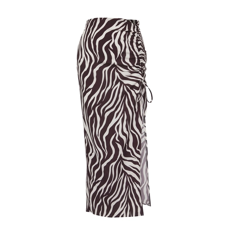 Women's Very Colorful Printed Midi Bodycone Skirt