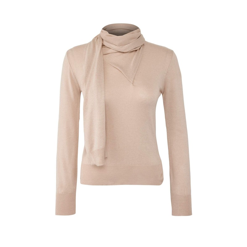 Women's Gray Straight Long Regular Sweater