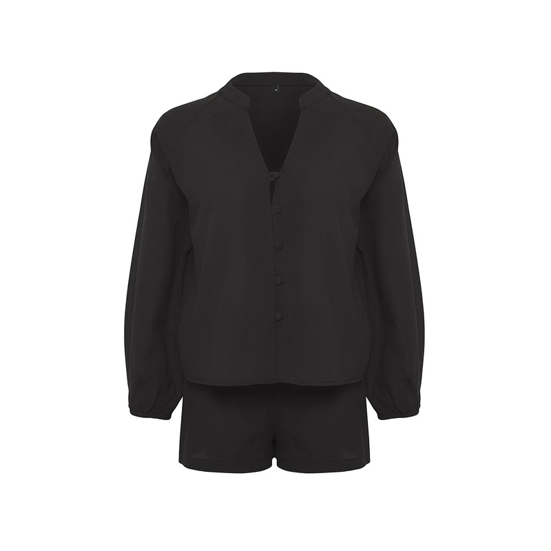 Women's Striped Three Quarter Sleeve Beachwear Oversized Two Piece Sets