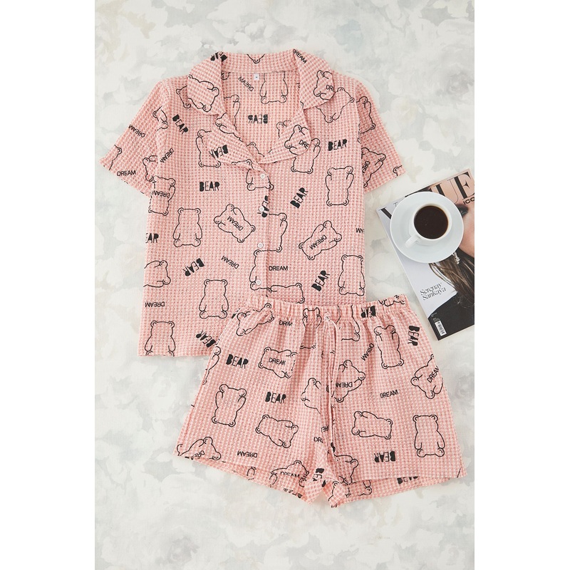 Women's Animals Short Lounge/home Regular Pajama Set