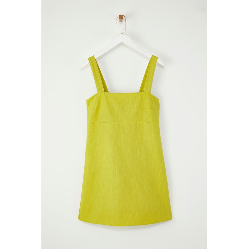 Women's Green Straight Mini Hanging Casual/daily Regular Dress