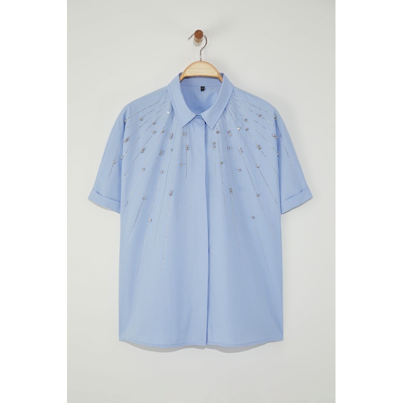 Curve Women's Straight Short Regular Plus Size Shirt