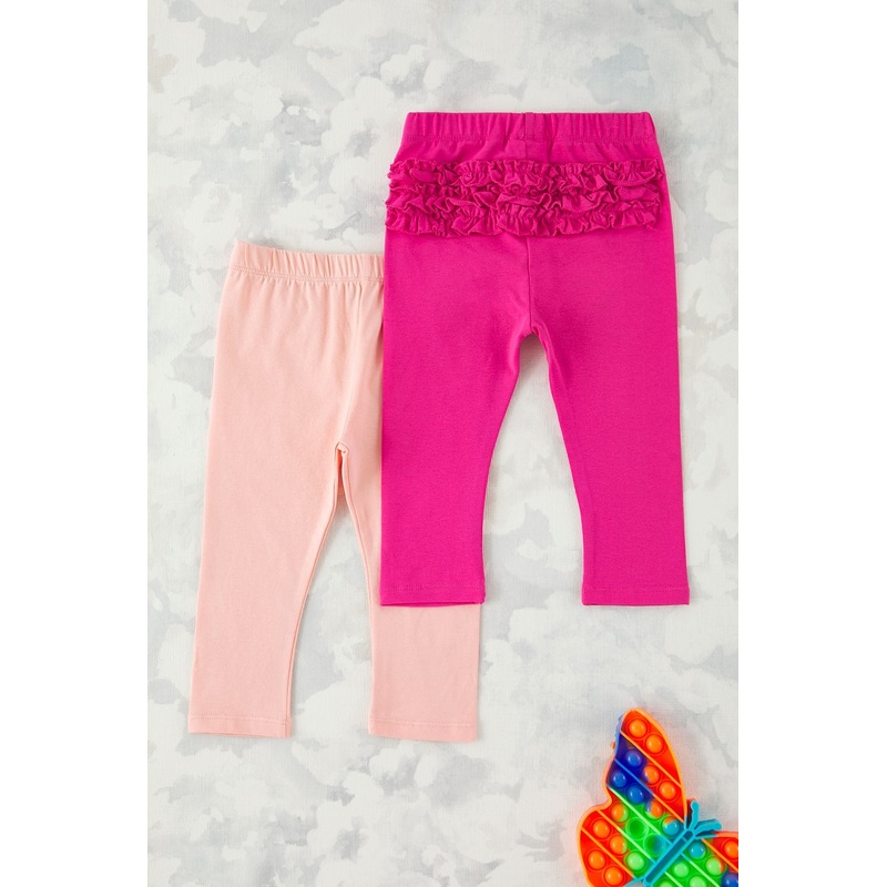 kds Girls Navy Blue Straight Regular Normal Waist Leggings