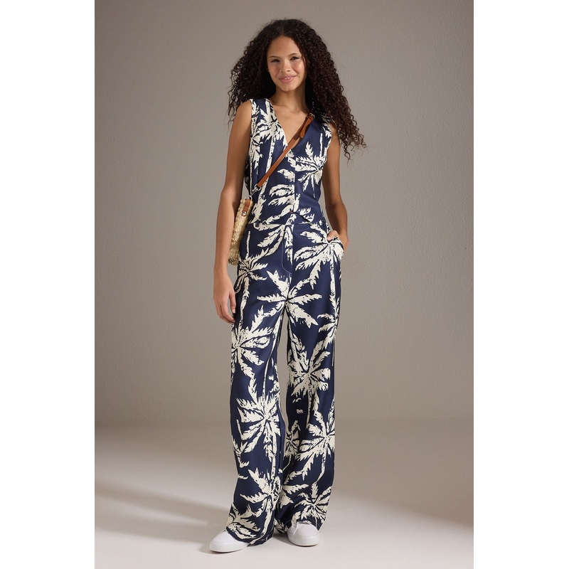 Women's Flowering Sleeveless Casual/daily Oversized Two Piece Sets