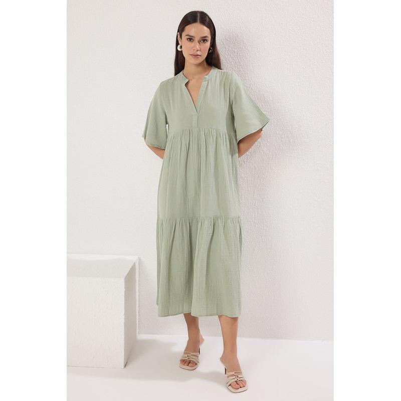 Women's Straight Midi Short Casual/daily Relaxed Dress