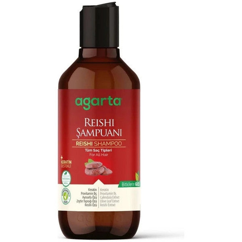 Agarta Natural Reishi Extract Shampoo For All Hair Types 400 Ml