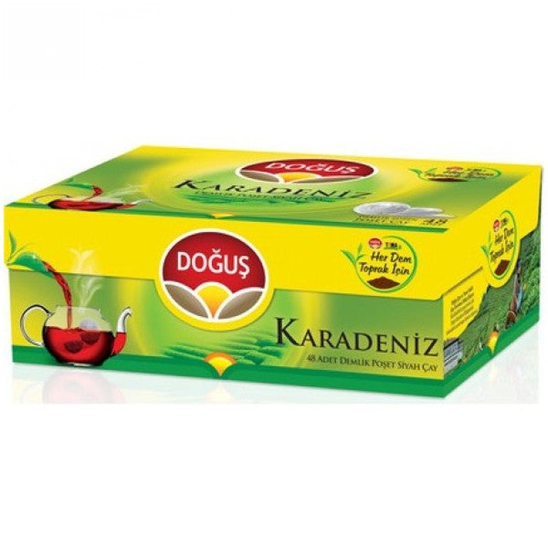 Dou Karadeniz Teapot Tea Bag 48x3.2 gr Bergamot Flavored