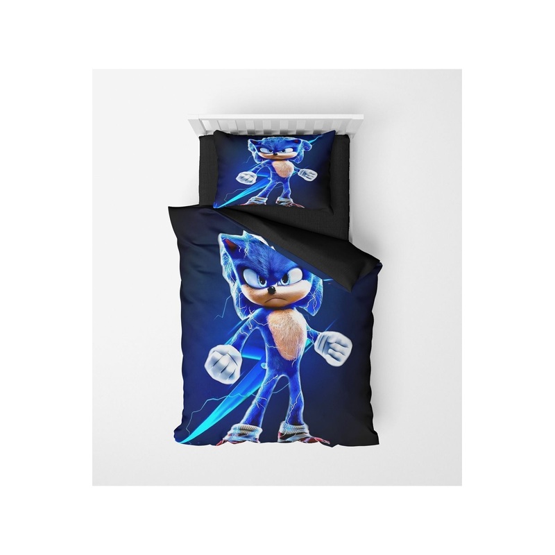 3D Digital Print Micro Satin Single Duvet Cover Set Sonic