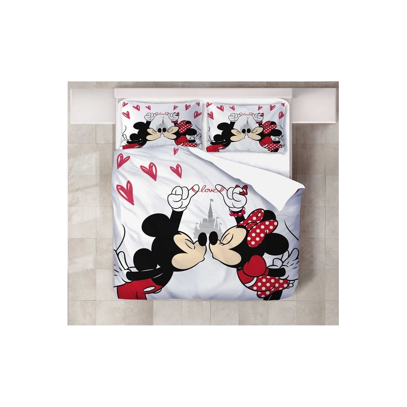 Minnie Kiss 3D Digital Printing Double Duvet Cover Set (Duvet Cover And 2 Pillowcases) Hmny-15