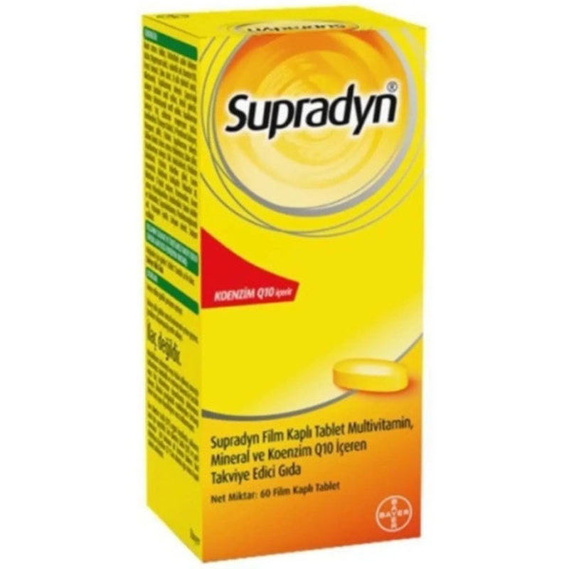 Supradyn Multivitamin Mineral Ve Koenzim Q10 60 Tablet