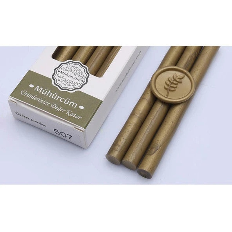 Seal Wax Stick 11Mmx120Mm Pack of 10 Model: 507 Dark Gold