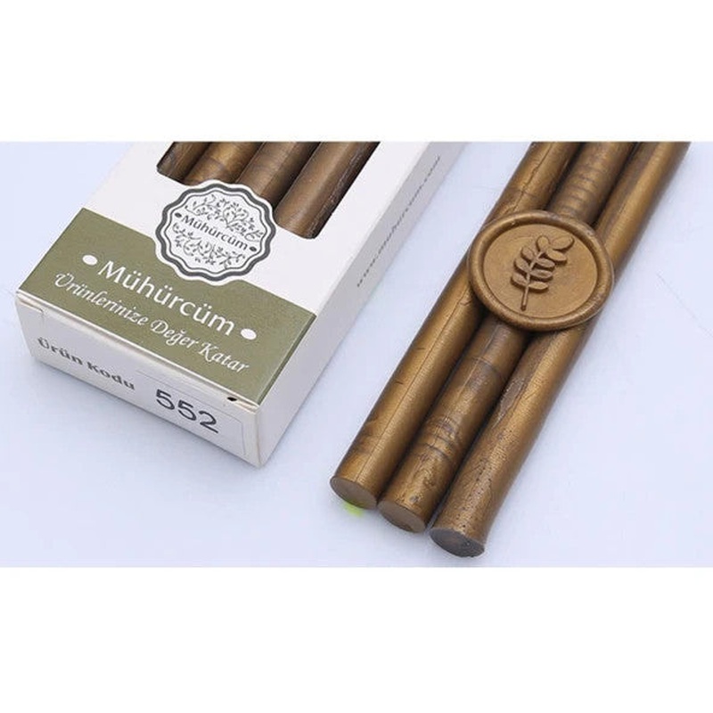 Seal Wax Stick 11Mmx120Mm Pack of 10 Model: 552 Dark Caramel