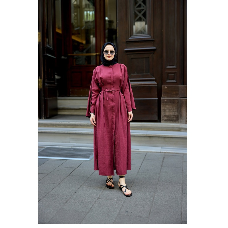 Cape Dress Burgundy