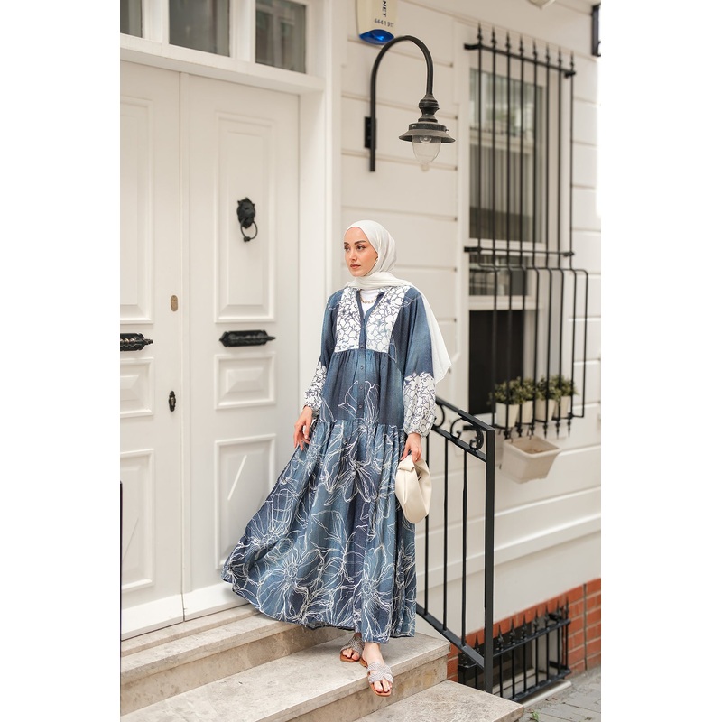 Yeliz Model Dress Blue