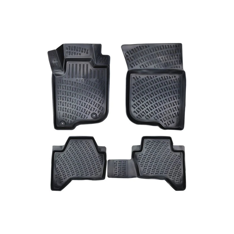 Mitsubishi Pajero 2008 3D Black Car Floor Mats