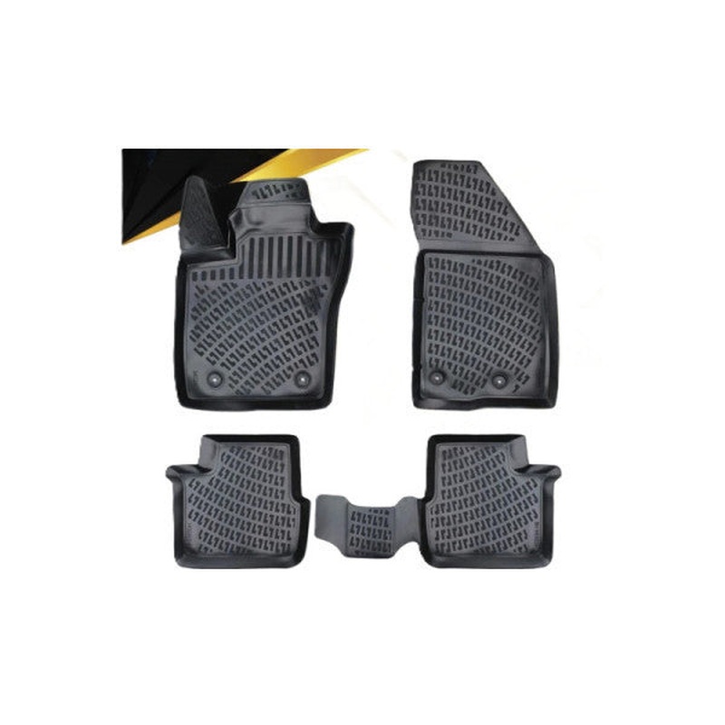 Fiat Egea Cross 3D Deep Tray Car Floor Mats | Compatible With 2020 Models