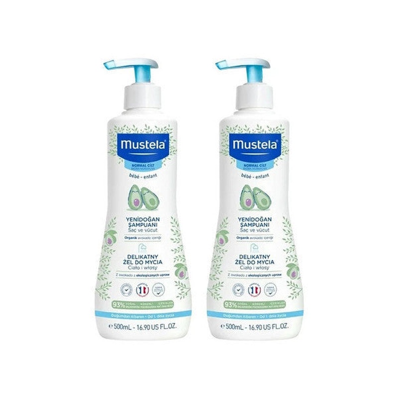 Mustela Gentle Cleansing Newborn Shampoo 2X500Ml