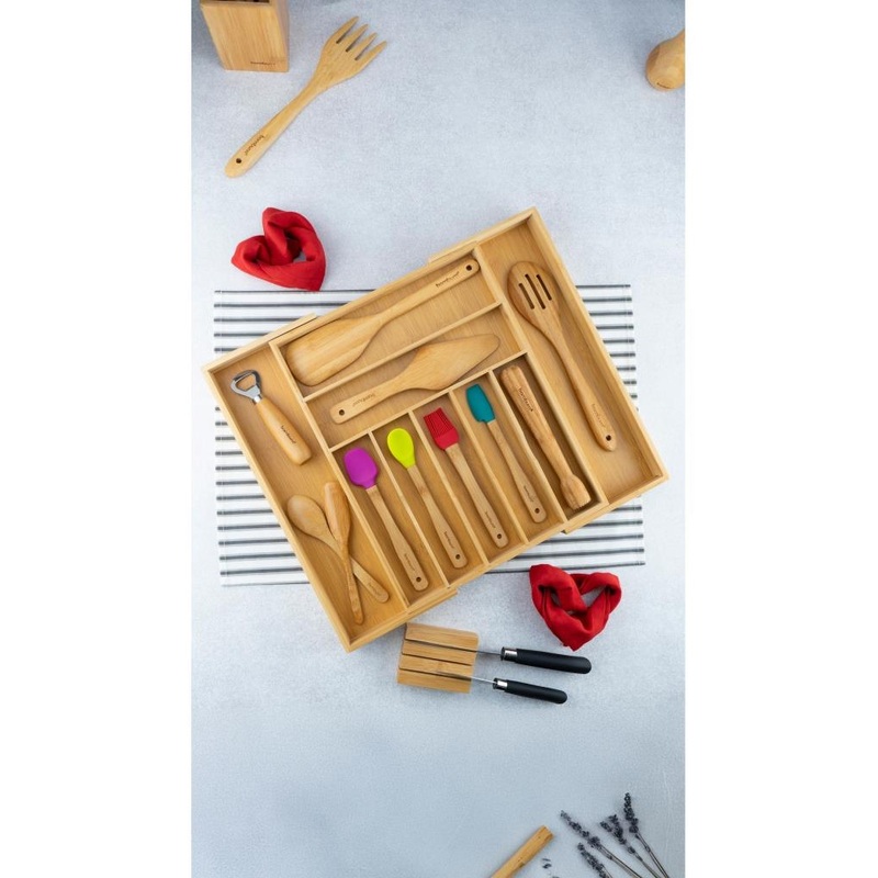 Bambum Cassandra - Adjustable Drawer Cutlery Organizer