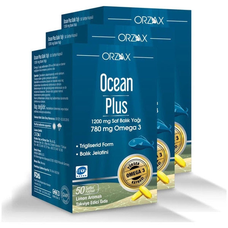 Ocean Plus 1200 Mg 50 Capsules (3 Boxes)