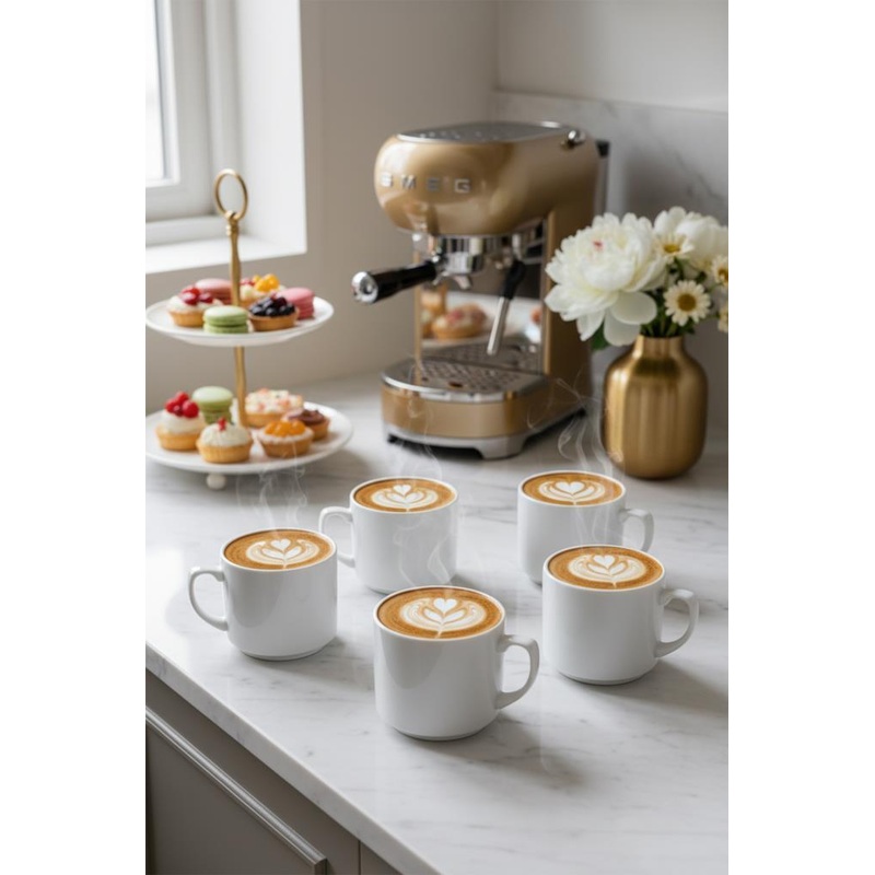 Times Espresso Americano Coffee Cup Set Of 6 200 Ml 7 Cm