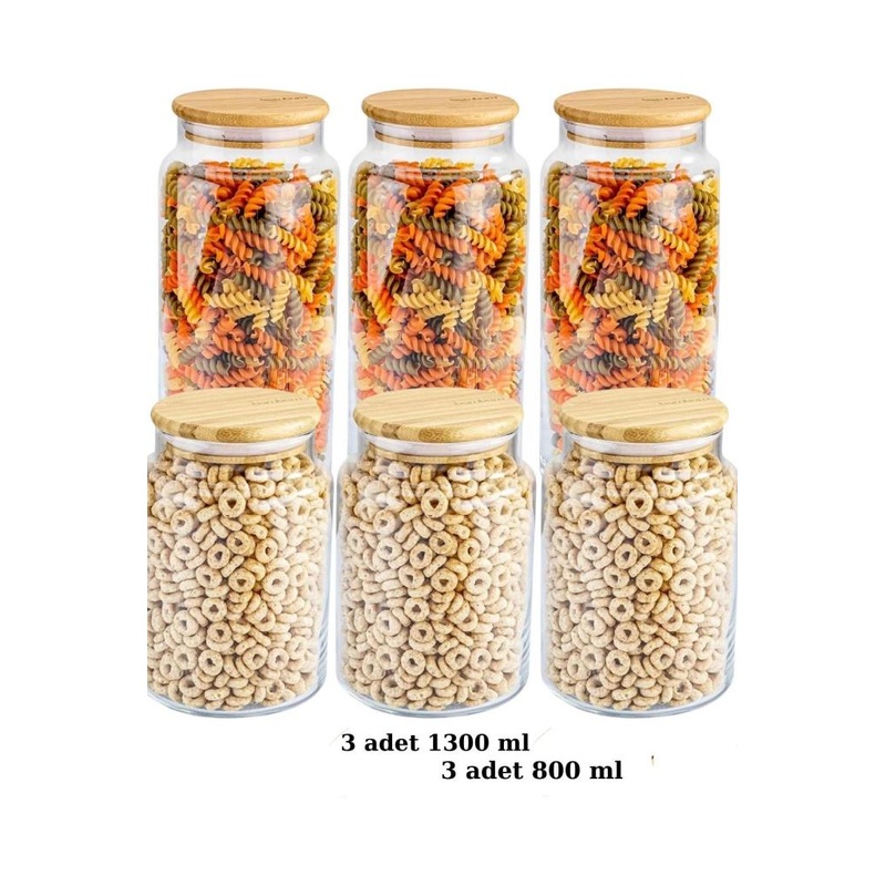 Zone 6 800Ml And 1300Ml Glass Storage Container Set