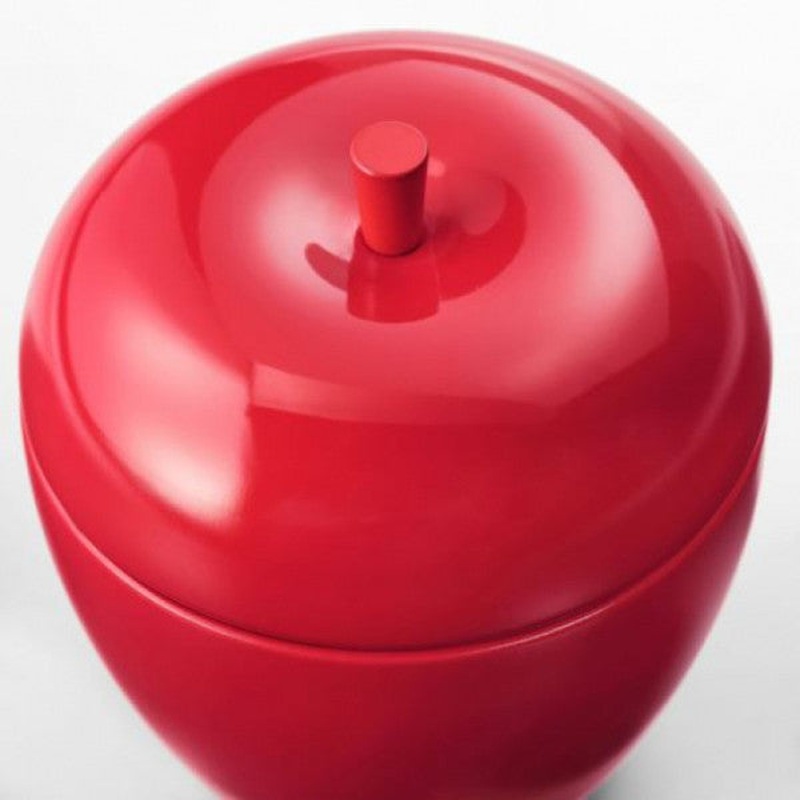 Ikea Vnterfint Decorative Scented Candle Red Apple in Metal Box
