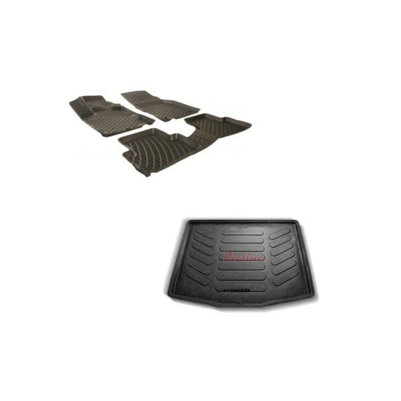 Fiat Egea Hb After 2015 3D Floor Mat And Luggage Compartment