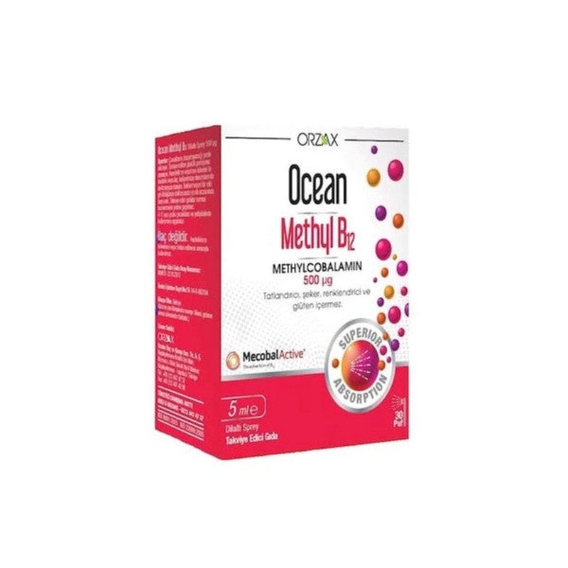 Ocean Methyl B12 500 Mcg Sublingual Spray 5 Ml