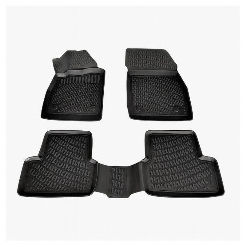 Opel Astra J Sedan 3D Mat + 3D Trunk Mat Black Set 2019-